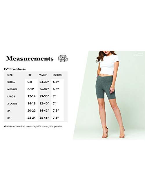 Premium Soft Cotton Leggings - Wide Waistband - Reg/Plus Sizes - Shorts, Capri and Full Length Leggings for Women