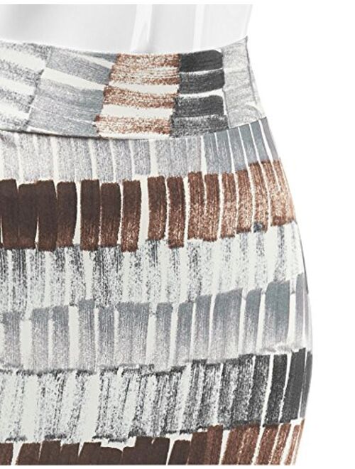 Made By Johnny Women's Elastic Waist Stretch Bodycon Midi Knee Length Pencil Skirt for Office- Made in USA