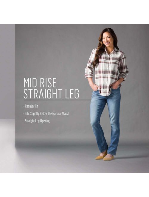 Lee Riders Riders by Lee Indigo Women's Midrise Straight Leg Jean