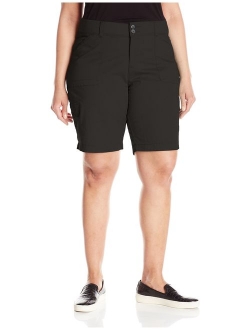 Women's Plus Size Relaxed-fit Avey Knit-Waist Cargo Bermuda Short