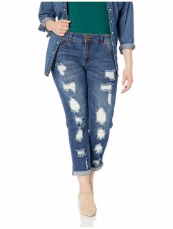 Skinny Ripped Jeans for Women Distressed Blue, Baby