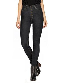 HyBrid & Company Womens Super Stretch Comfort High Waist High Rise Skinny Jeans