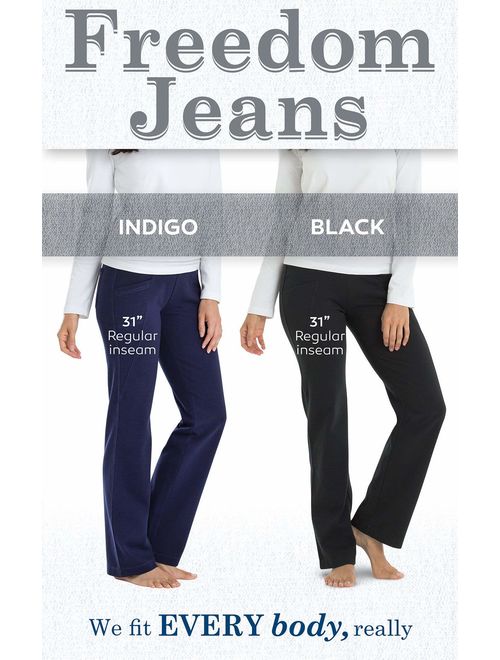 PajamaJeans Womens Stretch Jeans Bootcut - Stretchy Jeans for Women