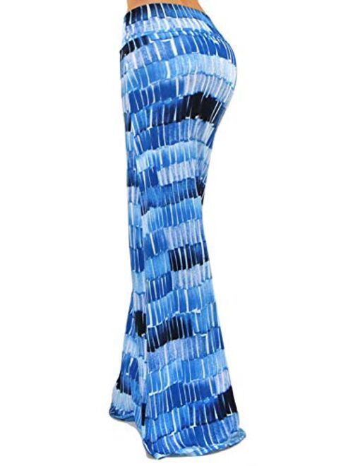 Vivicastle Women's USA Colorful Tie Dye Acid Washed High Waist Foldover Maxi Skirt