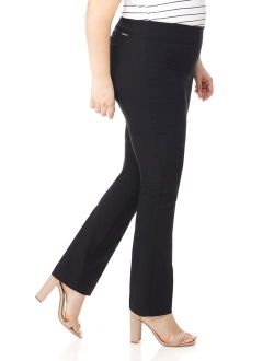 Rekucci Curvy Woman Plus Size Modern Straight Leg Pant w/Tummy Control