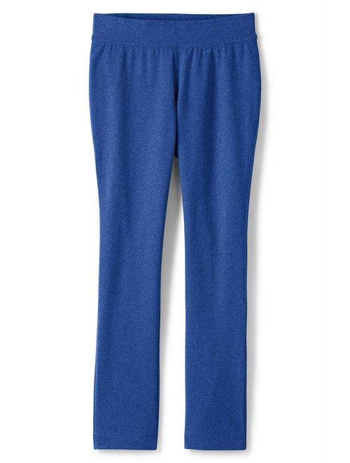 Lands' End Women's Starfish Mid Rise Slim Leg Elastic Waist Pull On Pants