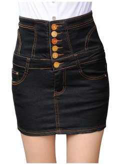 Women's Casual Short Denim Skirt
