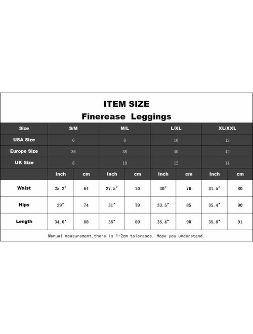 Finerease Soft & Stretchy High Waisted Tummy Control Leggings for Women Opaque Yoga Pants Leggings