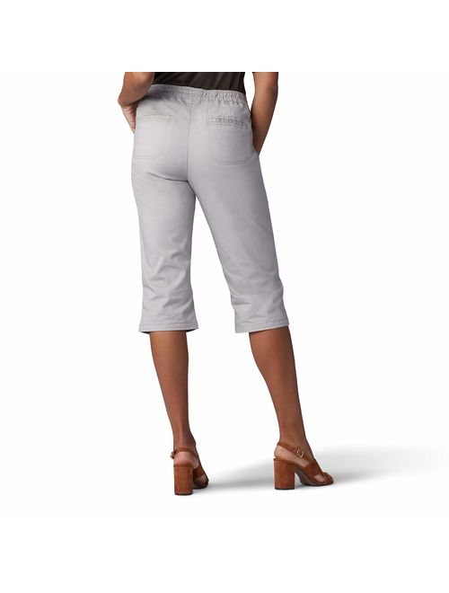 LEE Women's Flex-to-go Relaxed Fit Pull-on Utility Capri Pant