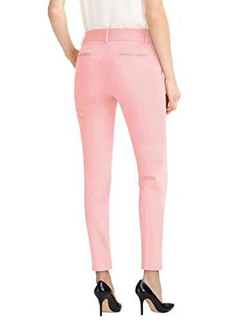 HyBrid & Company Womens Super Comfy Flat Front Stretch Trousers Pants