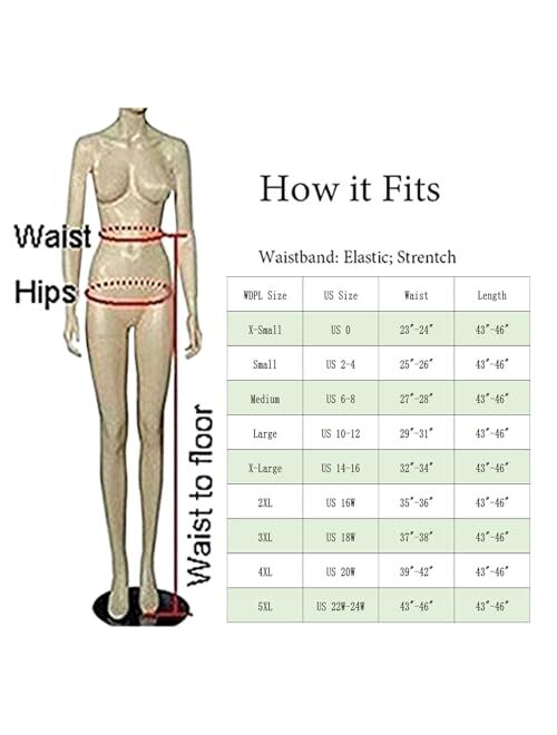 WDPL Wedding Planning Women's Long Maxi Tulle Special Occasion Bustle Night Out Skirt