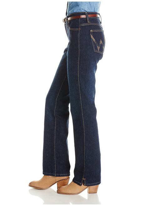 Wrangler Women's Cash Mid Rise Vented Hem Ultimate Riding Jean