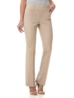 Rekucci Women's Smart Chic Bootcut Pant in Ultimate 4-Way Stretch Cotton