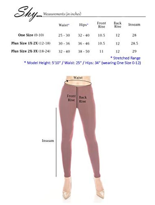 ShyCloset Pocket Jeggings Jeans Leggings - Women Comfy Slim Fit Denim Pants Skinny Stretch Regular Plus Size