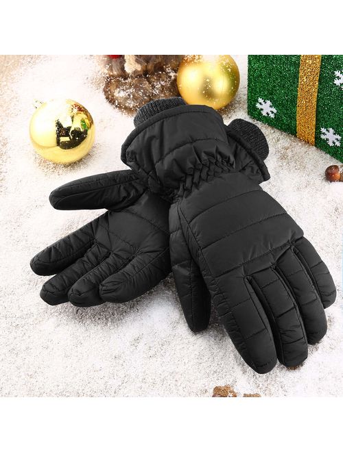 Andake 90% Duck Down Mittens Gloves For Men -20 Cold Weather Warm Winter Snow Gloves For Walking Jogging Work Outdoor