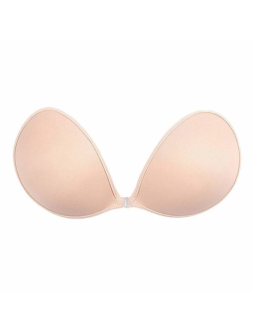 MITALOO Push up Strapless Self Adhesive Plunge Bra Invisible Backless Sticky Bras