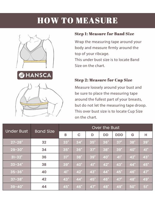 HANSCA Women Strapless Bra Convertible Multiway Full Cup Anti-Slip Lift Underwire Bra Plus Size