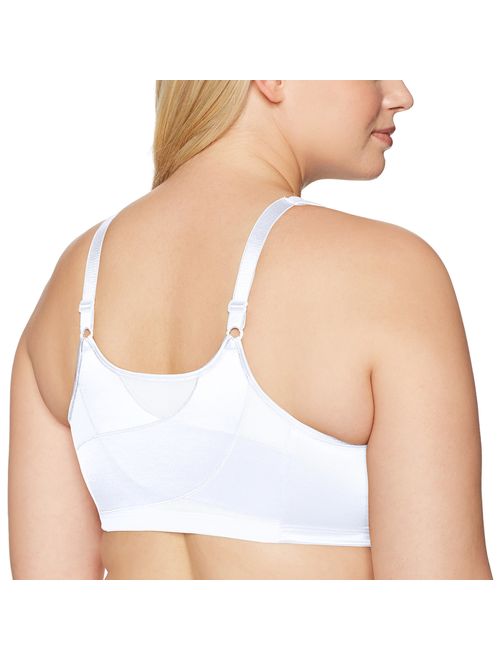 Playtex Women's 18 Hour Front Close Wirefree Back Support Posture Corrector Full Coverage Bra #E525