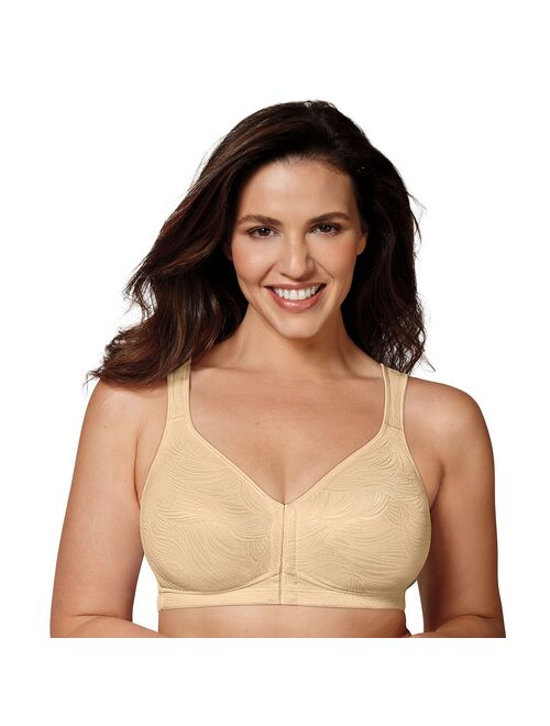 Playtex Women's 18 Hour Front Close Wirefree Back Support Posture Corrector Full Coverage Bra #E525