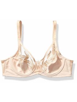 Women's Feather Embroidery Underwire Bra