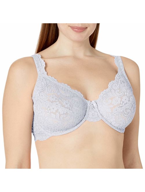 Smart & Sexy Women's Plus Size Curvy Signature Lace Unlined Underwire Bra W/Added Support