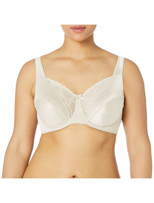 Playtex Secrets Love My Curves Signature Floral Underwire Full Coverage Bra #4422