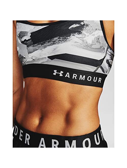 Under Armour Women's Armour Mid Crossback Print Sports Bra