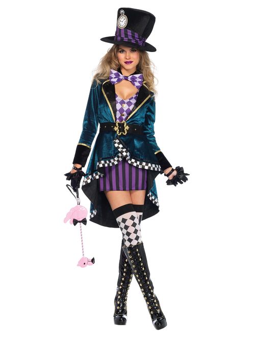 Leg Avenue Women's Delightful Mad Hatter Halloween Costume