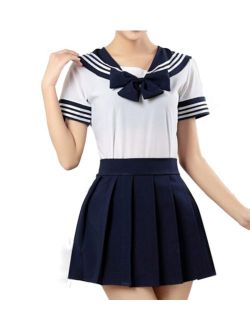 WenHong School Uniform Dress Cosplay Costume Japan Anime Girl Lady Lolita