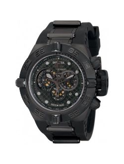 Men's 6582 "Subaqua Noma IV" Stainless Steel and Black Polyurethane Watch