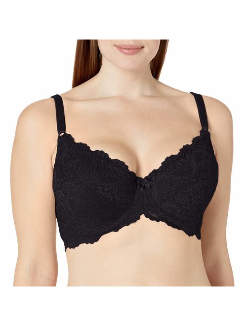 Smart & Sexy Women's Plus Size Curvy Signature Lace Push-up Bra with Added Support