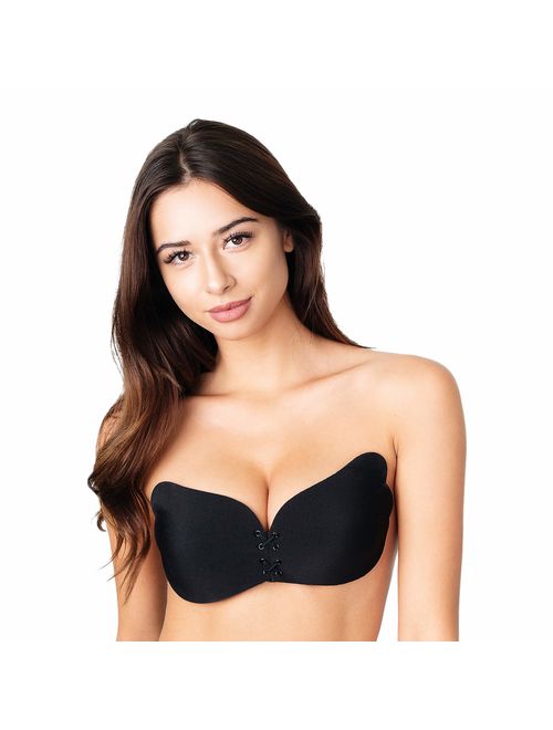 INOTKA Invisible Adhesive Bra Strapless Push up Drawstrings Reusable Backless Sticky
