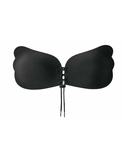INOTKA Invisible Adhesive Bra Strapless Push up Drawstrings Reusable Backless Sticky