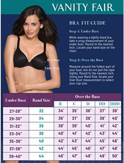 Vanity Fair Women's Breathable Luxe Full Coverage Padded Underwire Bra 75291