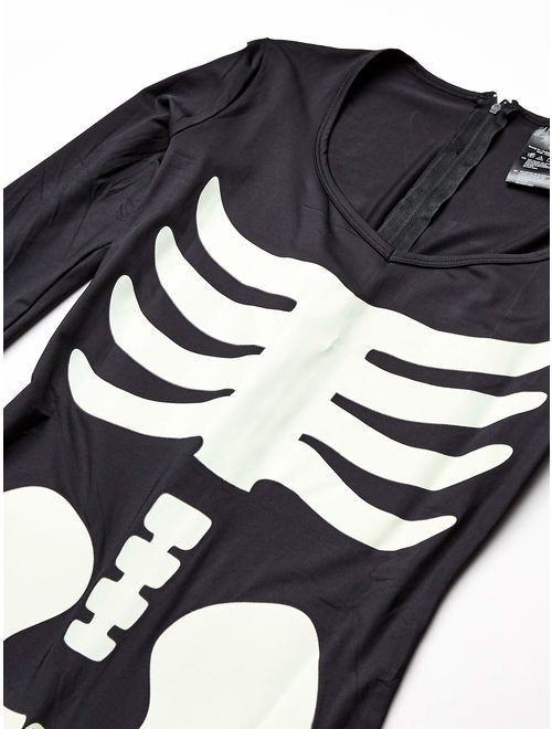 Leg Avenue Women's Glow in The Dark Skeleton Bodysuit Halloween Costume