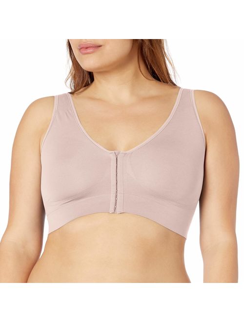 JUST MY SIZE Women's Pure Comfort Front-Close Wirefree Bra
