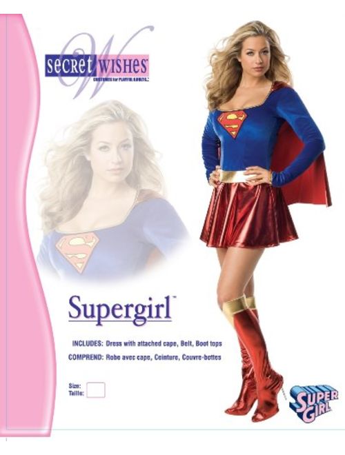 Rubie's Secret Wishes Women's Adult Supergirl Costume