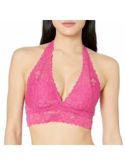 Amazon Brand - Mae Women's Halter Lace Bralette (for A-C cups)