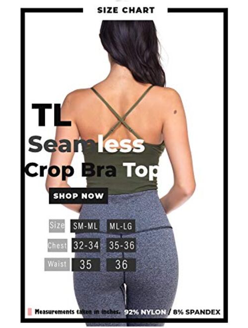 Women Longline Sports Bras - Padded Workout Yoga Gym Fitness Cami Crop Tops