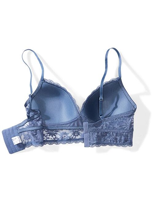 Amazon Brand - Mae Women's Lace Wirefree Padded Bralette (for A-C cups)