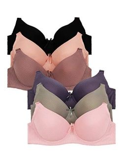2ND DATE Women's Assorted Bras (Packs of 6) - Various Styles