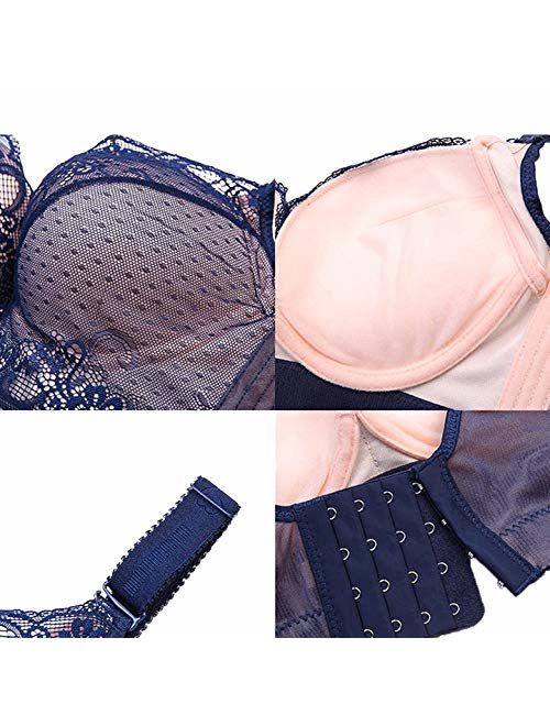 FallSweet Padded Push Up Lace Bras for 34A to 44C Underwire