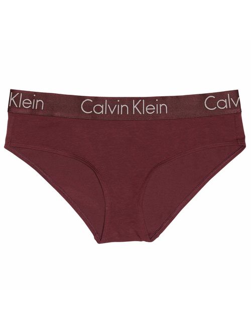 Calvin Klein Women's Hipster Underwear, 3-Pack (Medium), Maroon, White, Charcoal