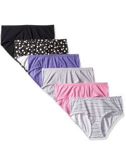 Women's 6 Pack Comfort Covered Cotton Hipster Panties