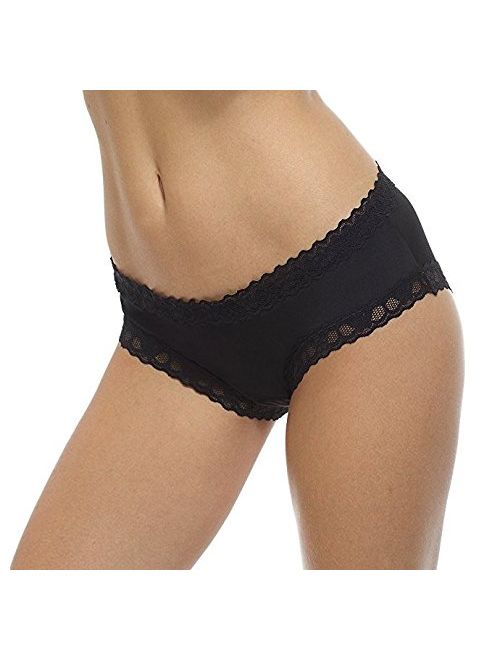 E-Laurels Lace Midnight Bow-Tie Panties Women Underwear Hipster Cheeky Women's Lingerie Cotton