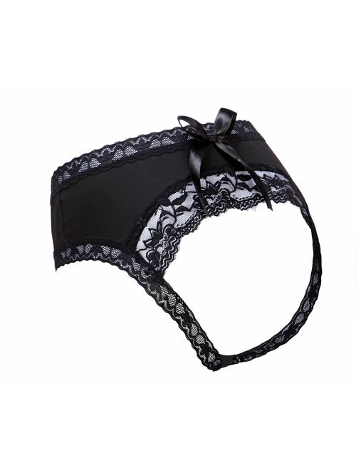 E-Laurels Lace Midnight Bow-Tie Panties Women Underwear Hipster Cheeky Women's Lingerie Cotton