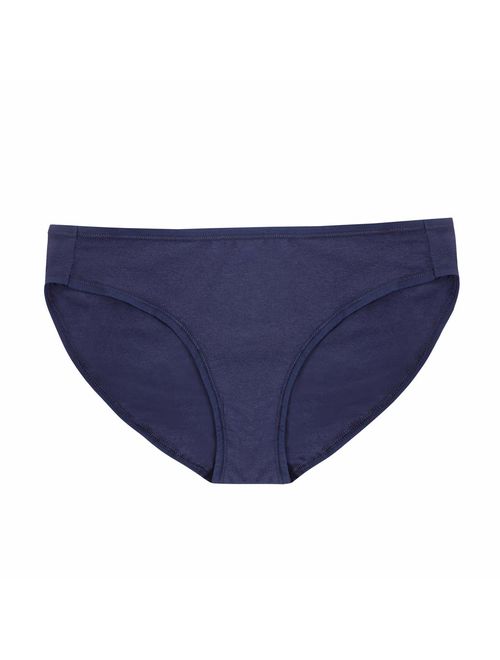 LAETAN Women's Cotton & Modal Stretch Bikini Panty, 3 to 5-Packs