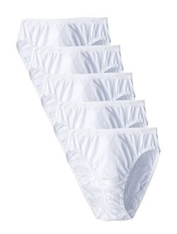 Women's Plus Size "Fit For Me" Hi-Cut Panties 5 Pack Heather