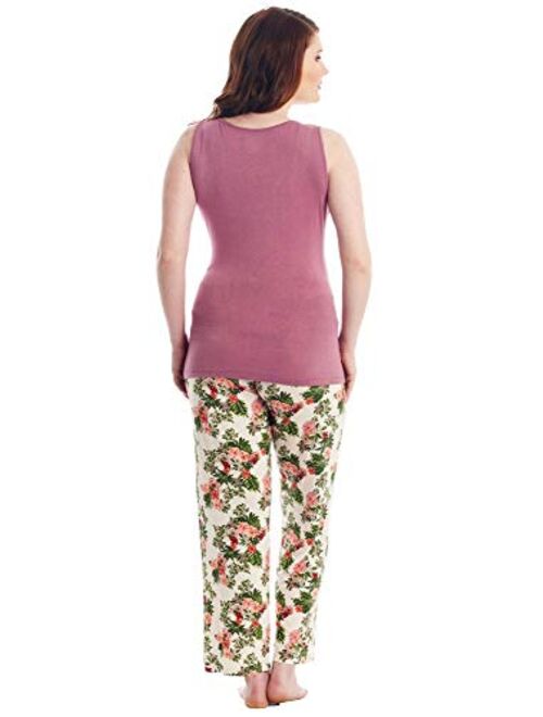 5 Piece Maternity and Nursing PJ Pant Set for Mom and Baby