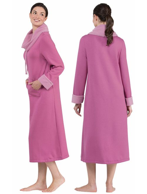 PajamaGram Soft Nightgowns for Women - Long Sleeve Nightgown